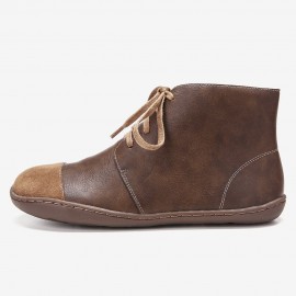 Large Size Women Splicing Lightweight Soft Sole Flat Causal Boots