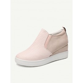 Plus Size Women Casual Splicing Zipper Flat Ankle Short Boots