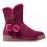 Furry Buckle Decoration Zipper Fur Lining Winter Snow Boots
