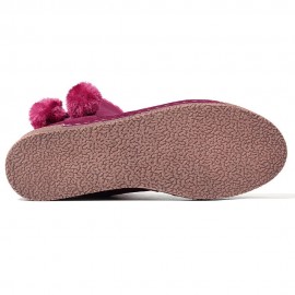 Furry Buckle Decoration Zipper Fur Lining Winter Snow Boots