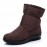 Waterproof Front Zipper Soft Sole Warm Lining Winter Snow Boots