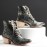 Plus Size Women Fashion Pointed Toe Serpentine Chunky Heel Strappy Boots