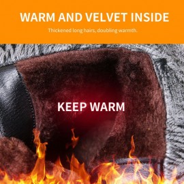 Large Size Women Hook Loop Outdoor Mid Calf Warm Suede Boots