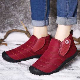 Plus Size Women Winter Waterproof Warm Lined Short Ankle Boots