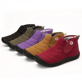 Plus Size Women Winter Waterproof Warm Lined Short Ankle Boots