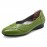 Women Office Leaf Leather Slip On Flats