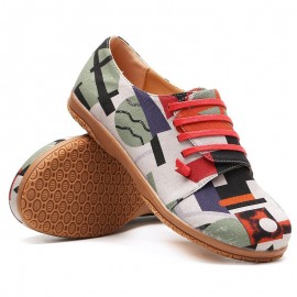 Irregular Pattern Exclusively Sold Lazy Slip On Flat Shoes