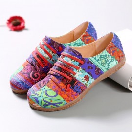 Irregular Pattern Exclusively Sold Lazy Slip On Flat Shoes