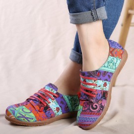 Irregular Pattern Exclusively Sold Lazy Slip On Flat Shoes