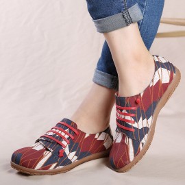 Irregular Pattern Exclusively Sold Lazy Slip On Flat Shoes