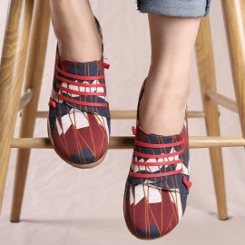 Irregular Pattern Exclusively Sold Lazy Slip On Flat Shoes