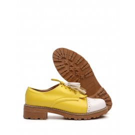 Women Tassel Decor Slip Resistant Casual Ladies Creepers Brogue Shoes