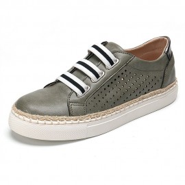 Plus Size Women Comfy Hollow Elastic Band Casual Flat Shoes