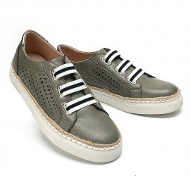 Plus Size Women Comfy Hollow Elastic Band Casual Flat Shoes