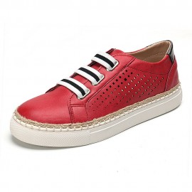 Plus Size Women Comfy Hollow Elastic Band Casual Flat Shoes