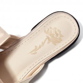 Leather Suede Pointed Toe Flats