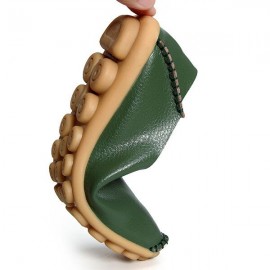 Big Size Comfortable Soft Casual Leather Multi-Way Flat Shoes