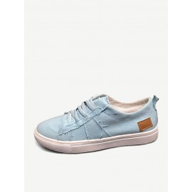 Women Large Size Elastic Band Decor Comfy Casual Flats