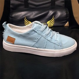 Women Large Size Elastic Band Decor Comfy Casual Flats