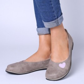 Large Size Women Casual Soft Pu Leather Round Toe Flats