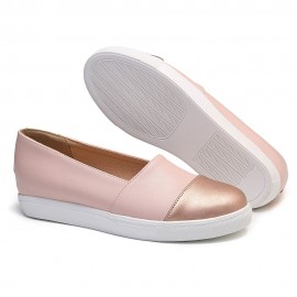 Plus Size Women Casual Splicing Slip On Flats