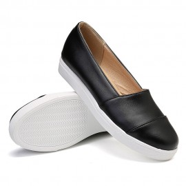 Plus Size Women Casual Splicing Slip On Flats