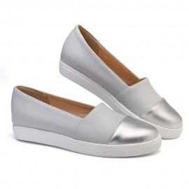 Plus Size Women Casual Splicing Slip On Flats