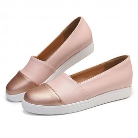 Plus Size Women Casual Splicing Slip On Flats