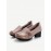 Women Folkways Comfy Leather Round Toe Slip On Pumps
