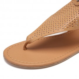 Large Size Women Casual Strappy Zipper Clip Toe Sandals