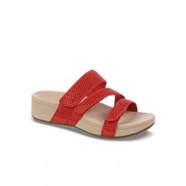 Plus Size Women Rhinestone Opened Toe Hook Loop Platform Casual Slide Sandals