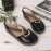 Large Size Women Casual Closed Toe Elastic Band Flat Sandals