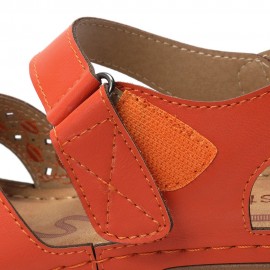 Stitching Cross Strap Hook Loop Lightweight Summer Casual Sandals