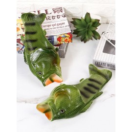 Women Funny Fish Shape Casual Beach Slidders Slippers