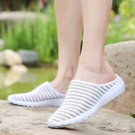 Stripe Breathable Mesh Beach Slippers