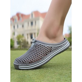 Women Summer Large Size Couples Comfy Breathable Hollow Out Garden Shoes Casual Slippers