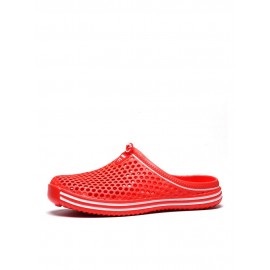 Women Summer Large Size Couples Comfy Breathable Hollow Out Garden Shoes Casual Slippers