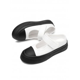 Women Halcyon Beach Vacation Comfy Hook & Loop Platform Closed Toe Slippers