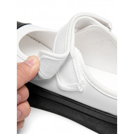 Women Halcyon Beach Vacation Comfy Hook & Loop Platform Closed Toe Slippers