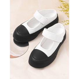 Women Halcyon Beach Vacation Comfy Hook & Loop Platform Closed Toe Slippers