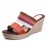 Women Casual Weaven Platform Wedge Heel Peep Toe Slippers